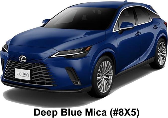 New Lexus RX350 Version-L body color: Deep Blue Mica (color No. 8X5)
