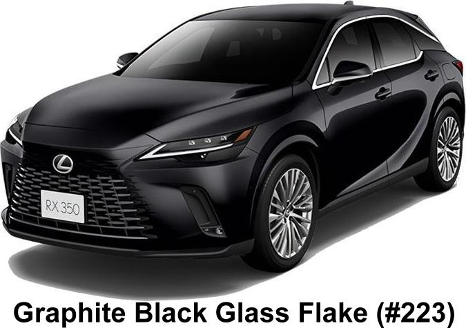 New Lexus RX350 Version-L body color: Graphite Black Glass Flake (color No. 223)