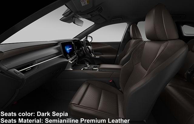 New Lexus RX350 Version-L photo: Interior view image (Dark Sepia)