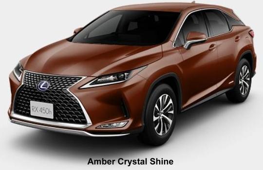 New Lexus RX450h body color: Amber Crystal Shine