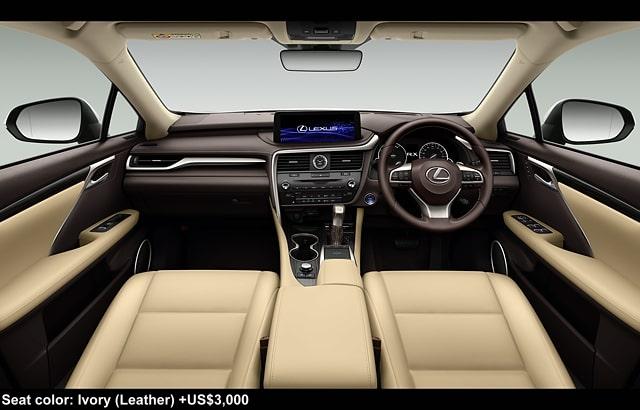 New Lexus RX450h cockpit photo: Ivory (Leather) option +US$3,000