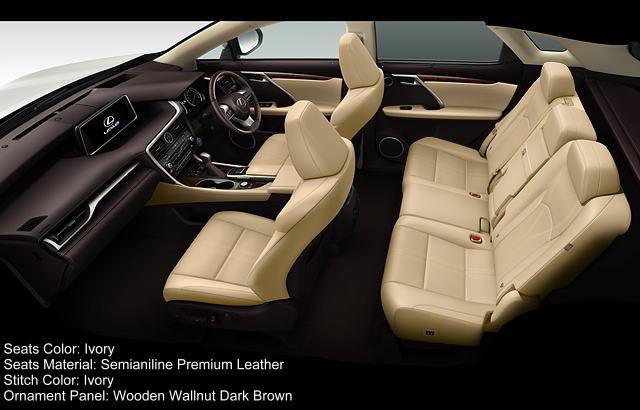 New Lexus RX450h VL Interior color combination 8