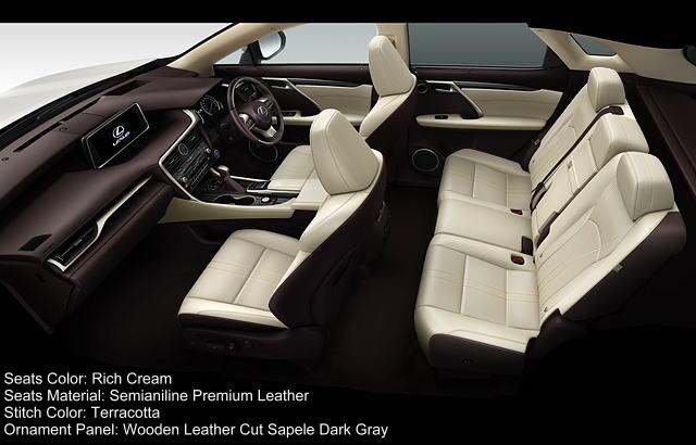 New Lexus RX450h VL Interior color combination 13