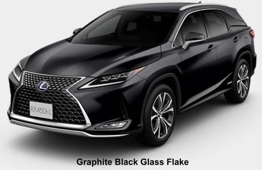 New Lexus RX450hL body color: Graphite Black Glass Flake