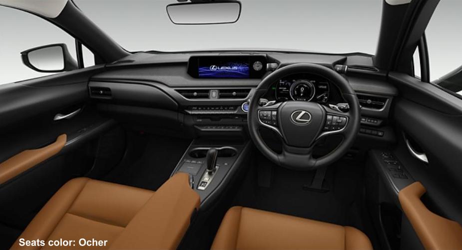 New Lexus UX300e photo: Cockpit view image (Ocher)