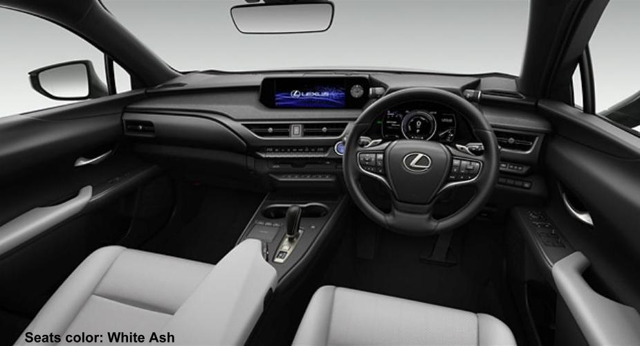 New Lexus UX300e photo: Cockpit view image (White Ash)