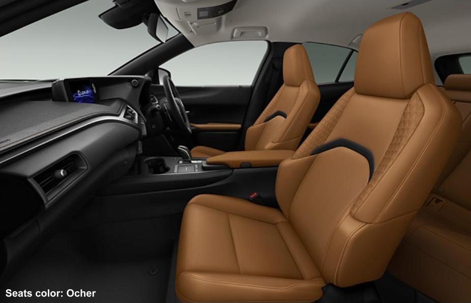 New Lexus UX300e photo: Interior view image (Ocher)
