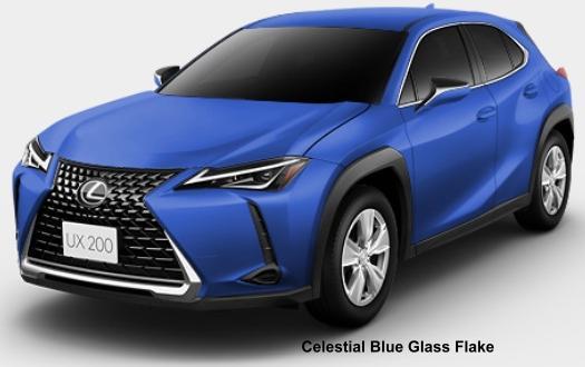 New Lexus UX200 body color: CELESTIAL BLUE GLASS FLAKE