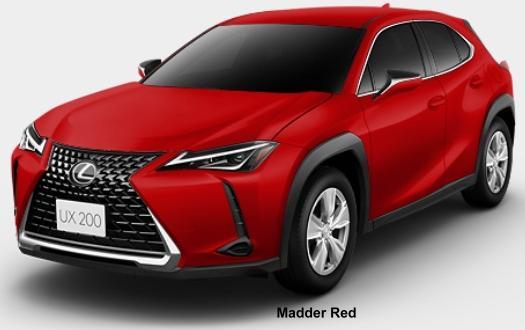 New Lexus UX200 body color: MADDER RED