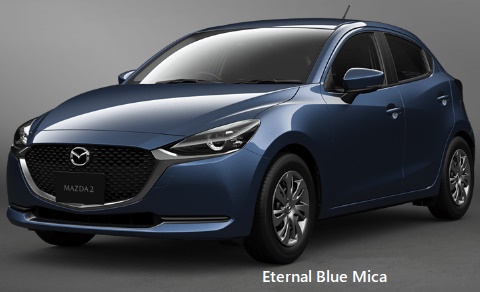 Mazda-2 body color: Eternal Blue Mica