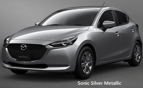 Mazda-2 body color:  Sonic Silver Metallic