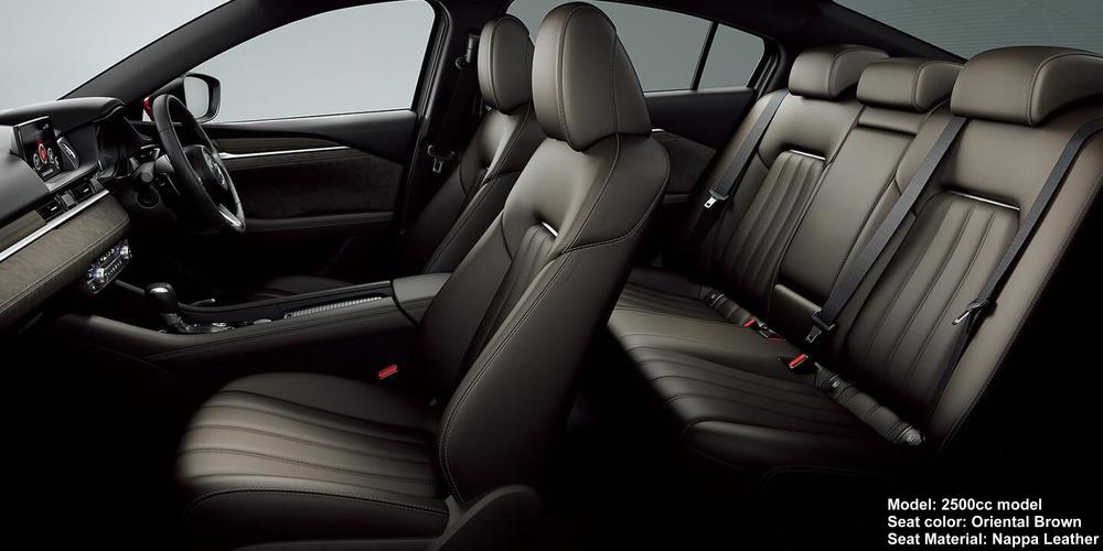 New Mazda 6 sedan photo: Interior view (2500cc Gasoline Model image) Oriental Brown Nappa Leather