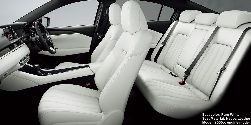 New Mazda 6 sedan photo: Interior view (2500cc Gasoline Model image) Pure White Nappa Leather
