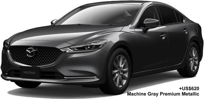New Mazda-6 Sedan body color: MACHINE GRAY PREMIUM METALLIC (option color +US$620)