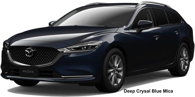 New Mazda 6 Wagon body color: Deep Crysal Blue Mica