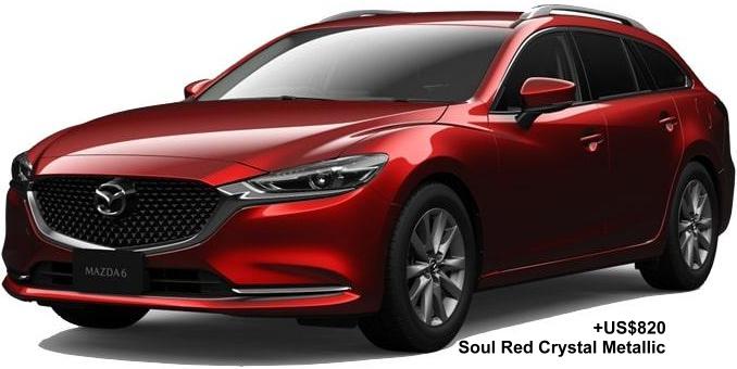 New Mazda 6 Wagon body color: Soul Red Crystal Metallic (option color +US$820)