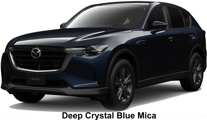New Mazda CX60 body color: DEEP CRYSTAL BLUE MICA