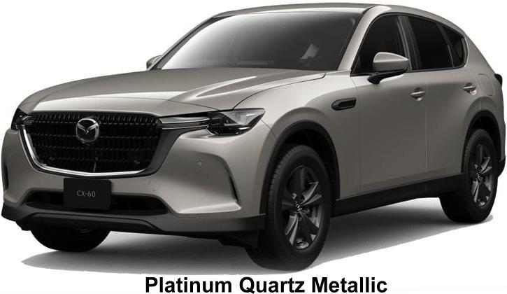 New Mazda CX60 body color: PLATINUM QUARTZ METALLIC