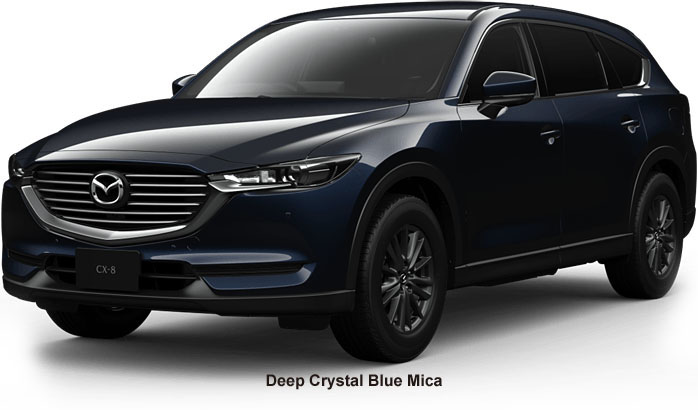 Mazda cx8 Color: Deep Crystal Blue Mica