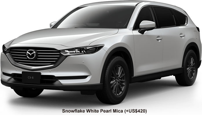 Mazda cx8 Color: Snowflake White Pearl Mica