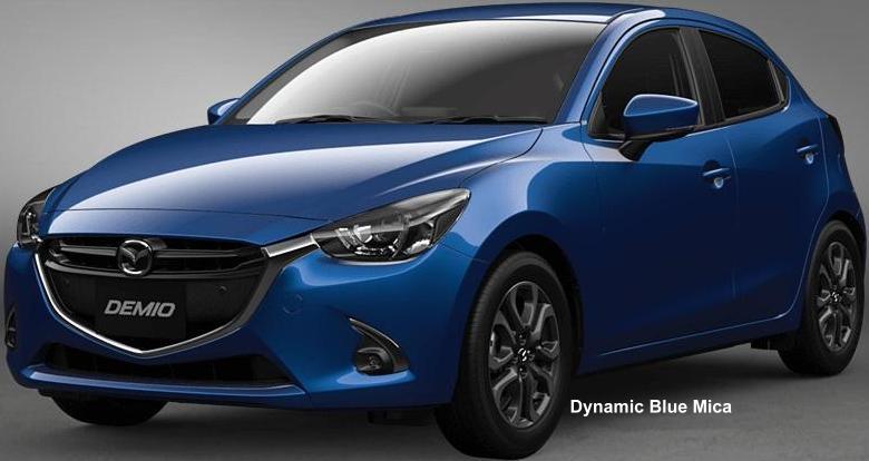 New Mazda Demio body color: Dynamic Blue Mica