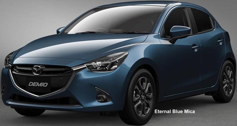 New Mazda Demio body color: Eternal Blue Mica