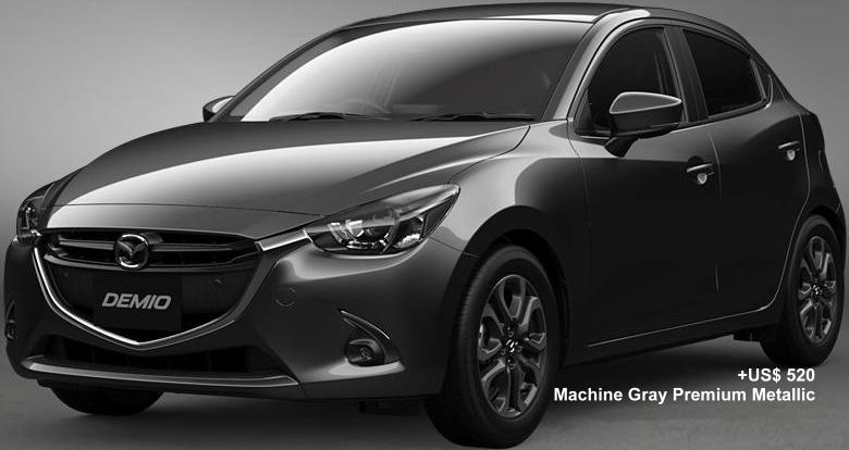 New Mazda Demio body color: Machine Gray Premium Metallic (option color +US$520)