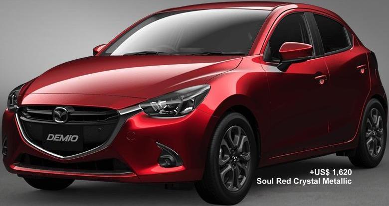 New Mazda Demio body color: Soul Red Crystal Metallic (option color +US$1,620)