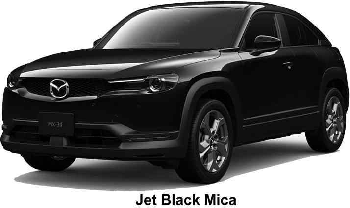 New Mazda MX30 body color: JET BLACK MICA