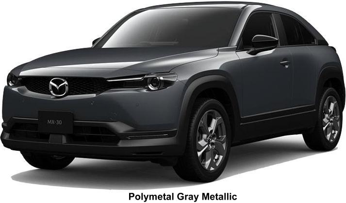 New Mazda MX-30 EV body color: POLYMETAL GRAY METALLIC