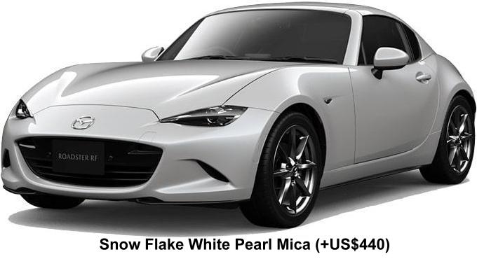 New Mazda Roadster RF body color: SNOW FLAKE WHITE PEARL MICA (OPTION COLOR +US$440)