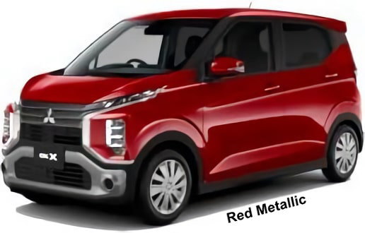 New Mitsubishi EK-X body color: RED METALLIC