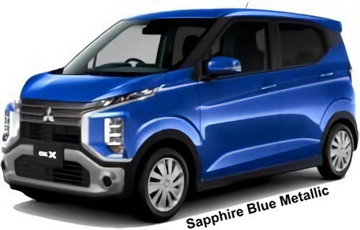 New Mitsubishi EK-X body color: SAPPHIRE BLUE METALLIC
