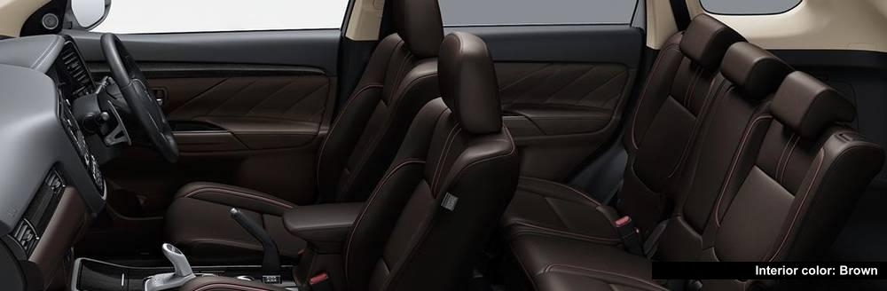 Mitsubishi Outlander PHEV Photo: Interior color Brown