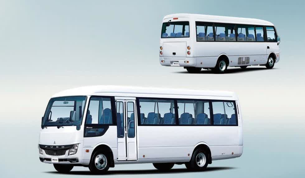 New Mitsubishi Rosa Bus photo: Front view and Rear image