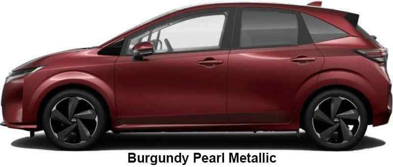 Nissan Aura Color: Burgundy Pearl Metallic