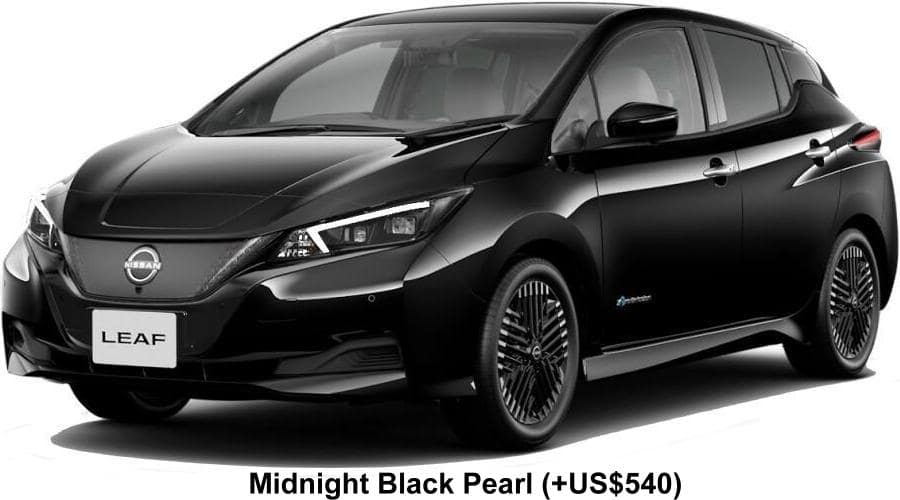 New Nissan Leaf body color: Midnight Black Pearl (option color +US$540)
