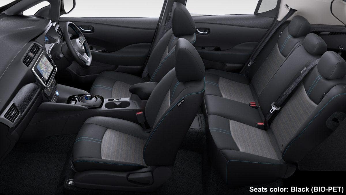 New Nissan Leaf interior color: Black