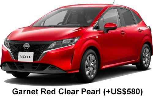 Nissan Note E-Power Color: Garnet Red CP