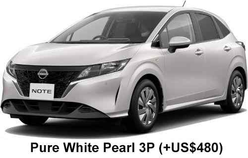 Nissan Note E-Power Color: Pure White Pearl 3P