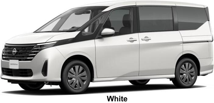 New Nissan Serena body color: WHITE
