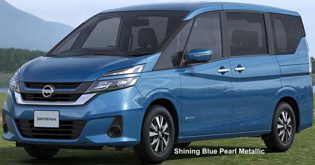 Nissan Serena e-Power body color: Shining Blue Pearl Metallic