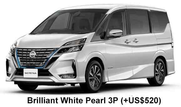 Nissan Serena E-Power Highway Star Color: Brilliant White Pearl 3P