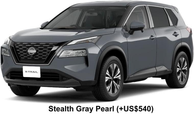 New Nissan X-Trail e-Power body color: Stealth Gray Pearl (+US$540)