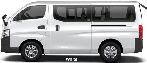 New Nissan NV350 Caravan Wagon body color: WHITE