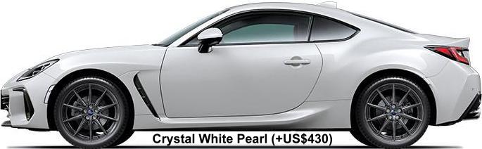 New Subaru BRZ body color: Crystal White Pearl (option color +US$430)