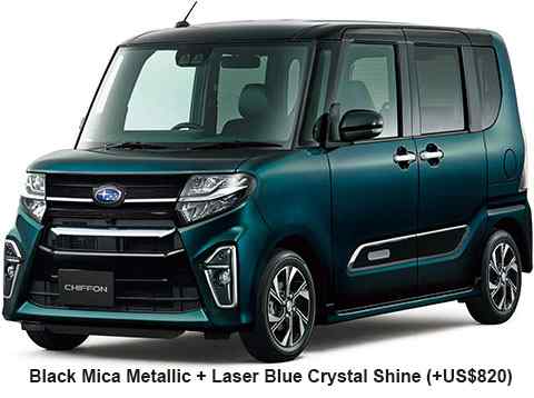 Subaru Chiffon Custom Color: Black Mica Metallic Laser Blue Crystal Shine