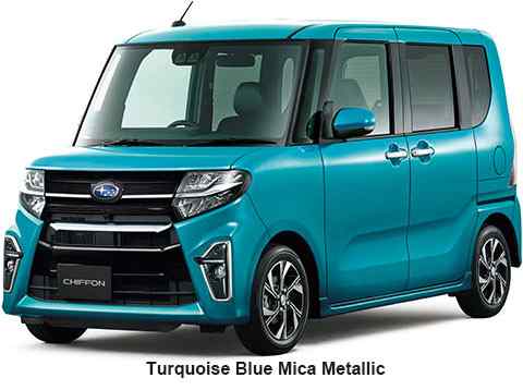 Subaru Chiffon Custom Color: Turquoise Blue Mica Metallic