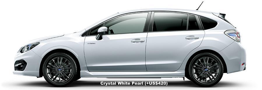 New Subaru Impreza Sport Hybrid body color: Crystal White Pearl (option color +US$420)