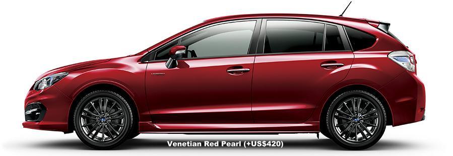 New Subaru Impreza Sport Hybrid body color: Venetian Red Pearl (option color +US$420)